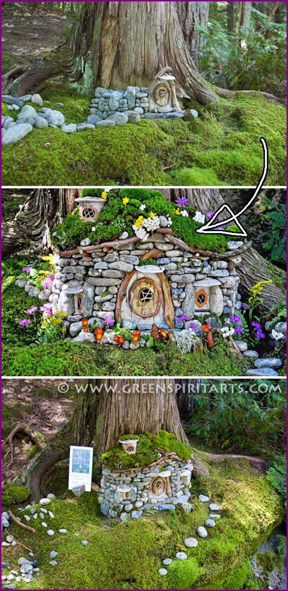DIY Mini Garden Fairy House Idea