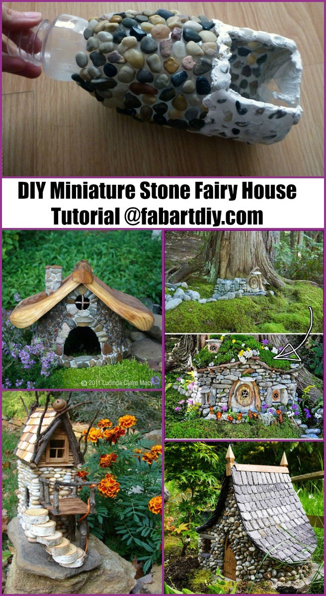 DIY Miniature Stone Fairy House Tutorials