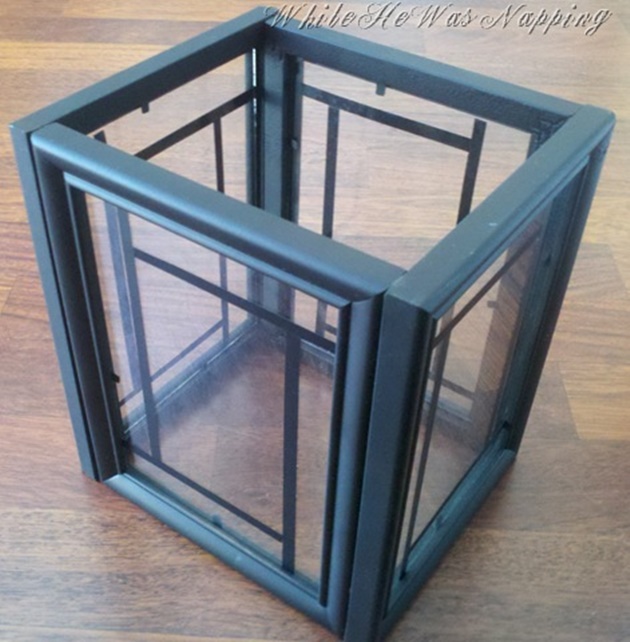 DIY Picture Frame Lantern Tutorial