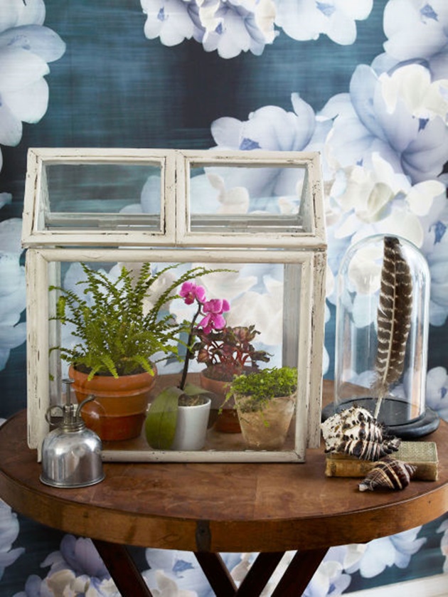 DIY Picture Frame Mini Greenhouse Tutorial