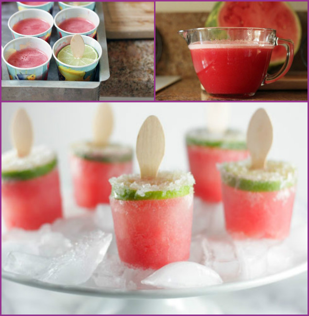 DIY Watermelon Margarita Poptails
