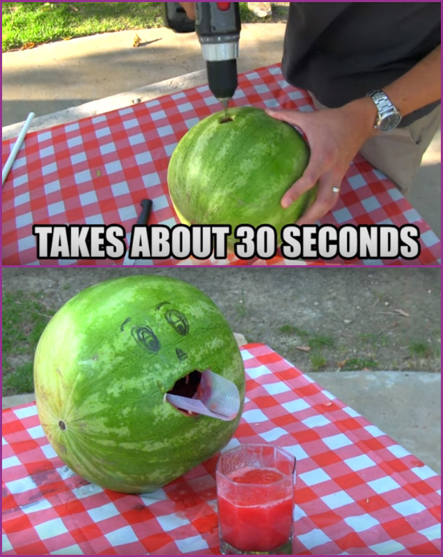 DIY Watermelon Smoothie Hack