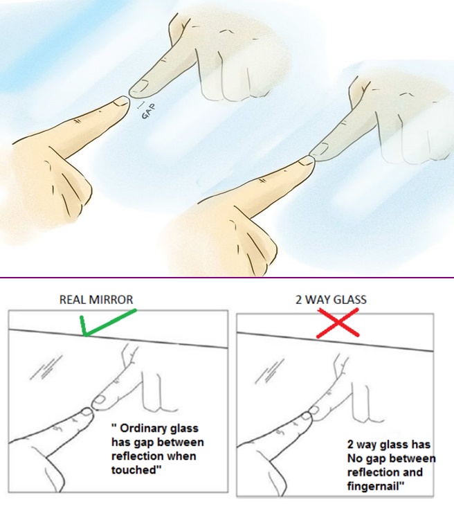 Women Safety Detect Difference Between Mirror and 2 Way Glass Tutorial