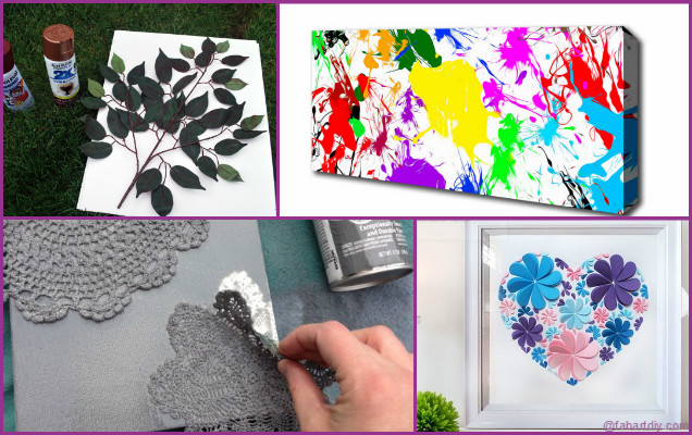 diy wall canvas craft