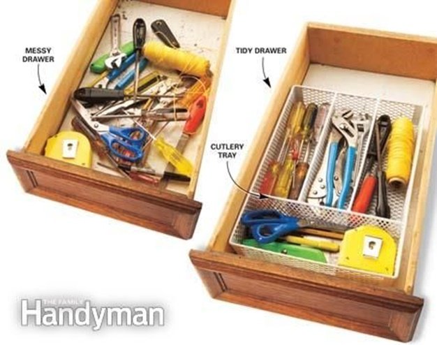 Tool Organization- Alternative Uses of Cutlery Tray 3