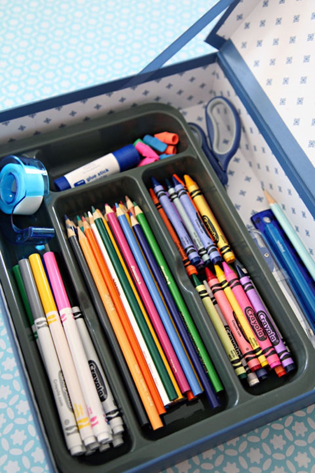 Stationary Organizer-Alternative Uses of Cutlery Tray 5