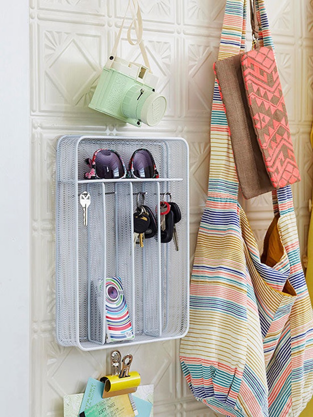 Entryway Wall Organizer-Alternative Uses of Cutlery Tray 6