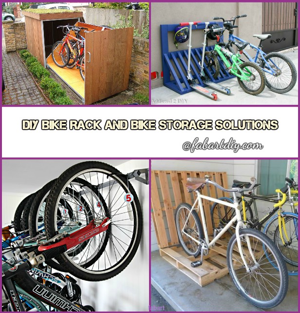 diy bike storage rack