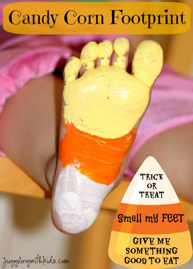 DIY Halloween Footprint Candy Cone Tutorial