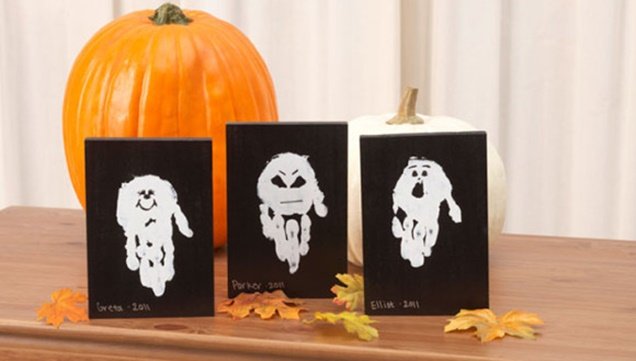 DIY Halloween Handprint Ghost Tutorial