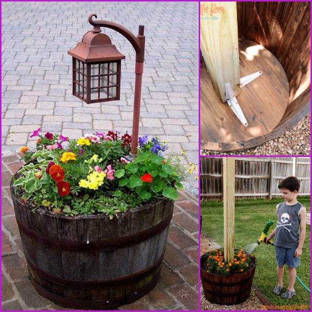 DIY Lamp Planter Stand Tutorial