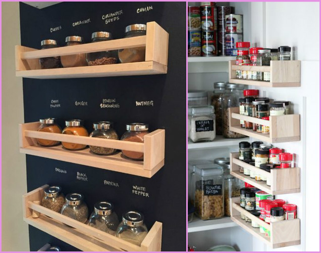 DIY Organization Hacks to Use IKEA Spice Racks for Spice Storage