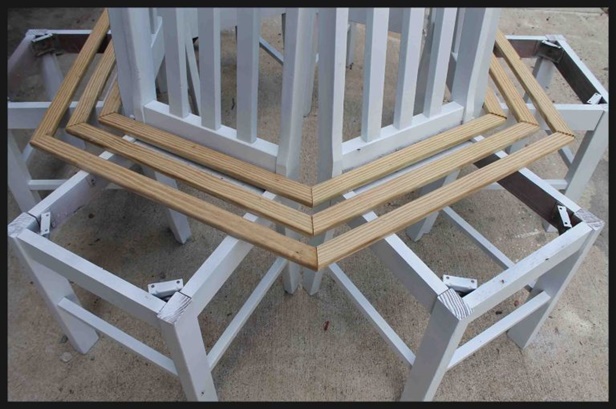 How to Build Recycled Chair Tree Bench 