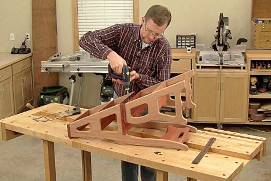 DIY Convertible Folding Ladder Chair Free Plan 