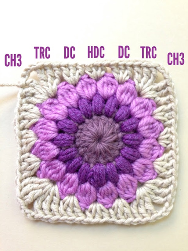 DIY Crochet Sunburst Granny Square Free Pattern (Video)