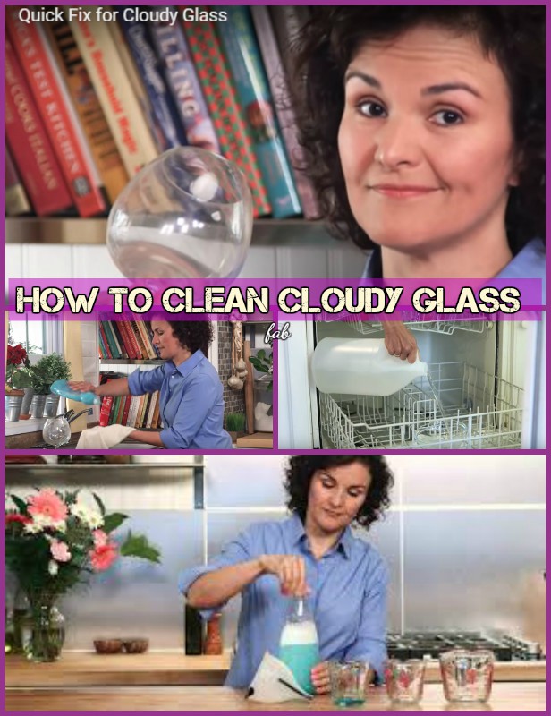How to Clean Cloudy Glass-DIY 3-Ingredient Cleaning Recipe for Cloudy Glass-Video