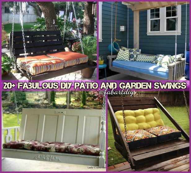 DIY Patio and Garden Swings Free Plan Tutorials @ fabartdiy