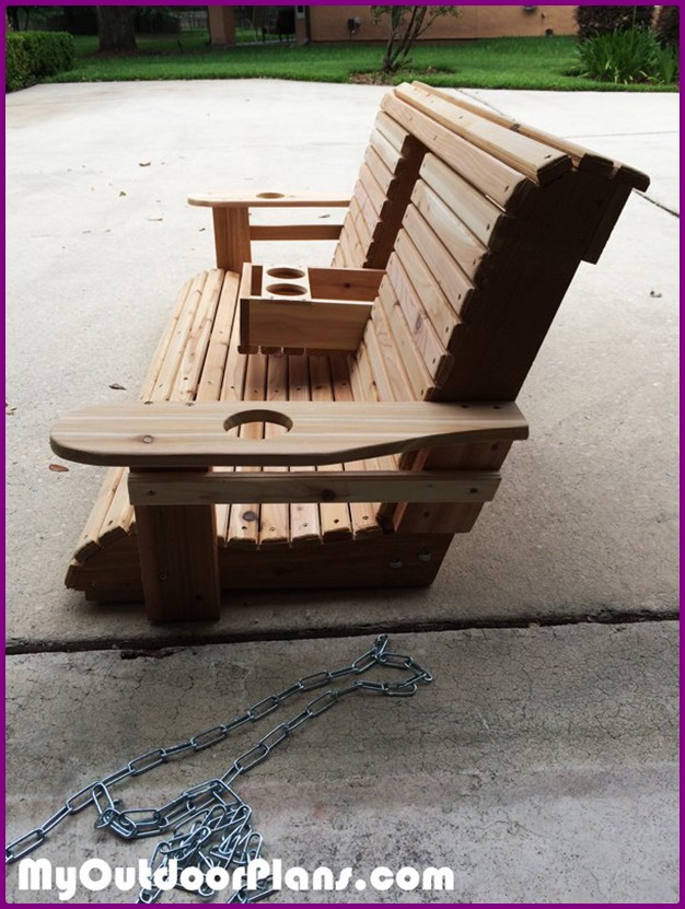 DIY Roll Back Porch Swing Bench Free Plan