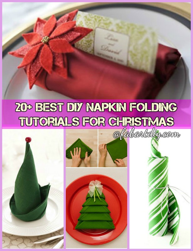 20+ Best DIY Napkin Folding Tutorials for Christmas