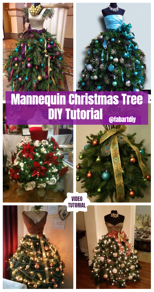 Dress Form DIY Mannequin Christmas Tree Tutorial - Video