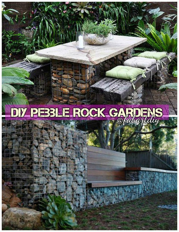 DIY Garden Decorating Ideas with Rocks and Stones