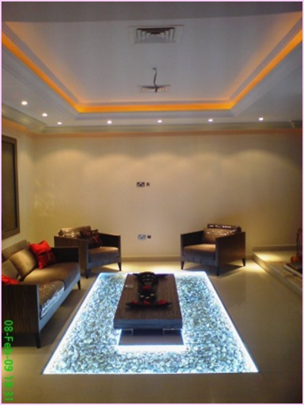 DIY LED Lighted Glass Flooring with Pebbles Tutorial