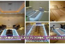 DIY LED Lighted Glass Flooring with Pebbles DIY LED Lighted Glass Flooring with Pebbles Tutorial