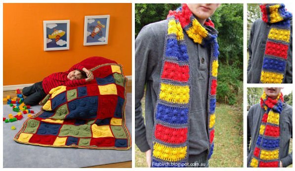 DIY Crochet Lego Projects Free Pattern