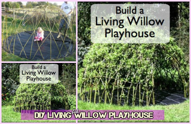 DIY Kids Living Willow Playhouse Tutorial