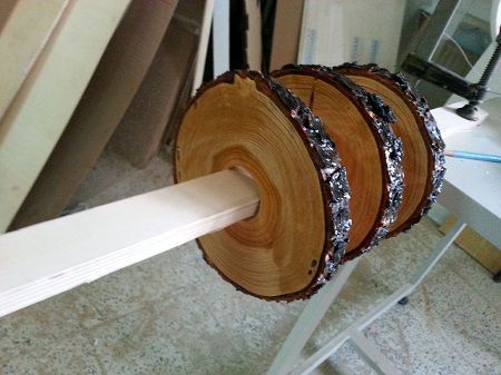 DIY Layered Log Floor Lamp Tutorial