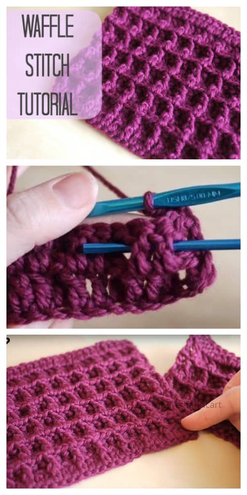 Crochet Waffle Stitch Free Pattern Tutorial-Video