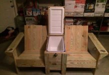 DIY Double Chair Bench With Table Tutorial-Video DIY Double Chair Bench With Table Tutorial -Video