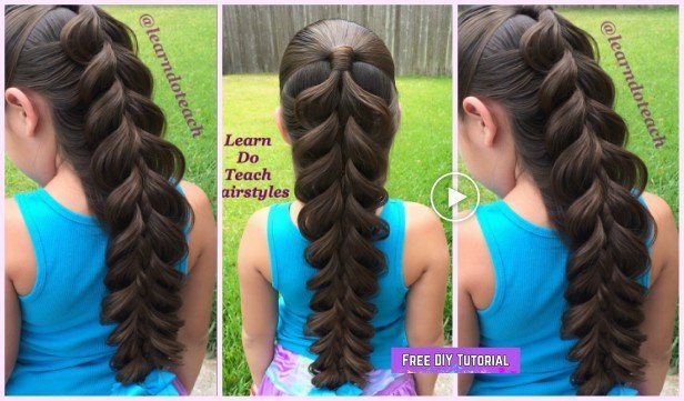 Learn How to Make Pull Through 5 Strand Braid Hairstyle