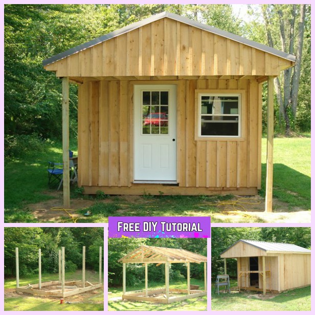 DIY 12X20 Wood Cabin Shed Tutorial on Budget