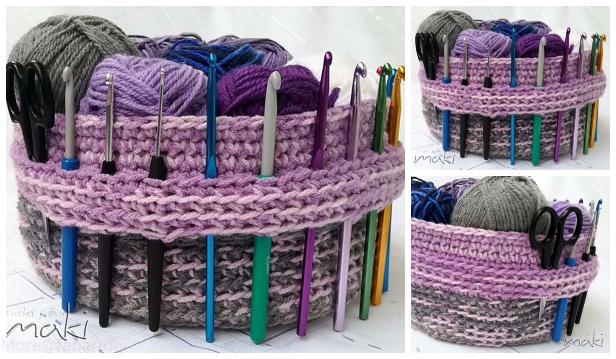 Crocheter's Love Yarn basket Free Crochet Pattern