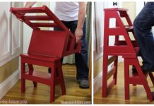 DIY Convertible Ladder Chair Tutorial DIY Convertable Ladder Chair Tutorial