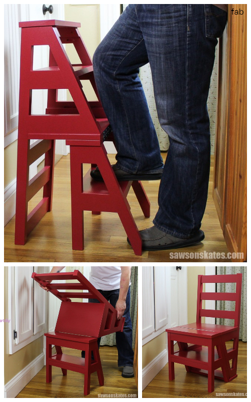 DIY Convertable Ladder Chair Tutorial