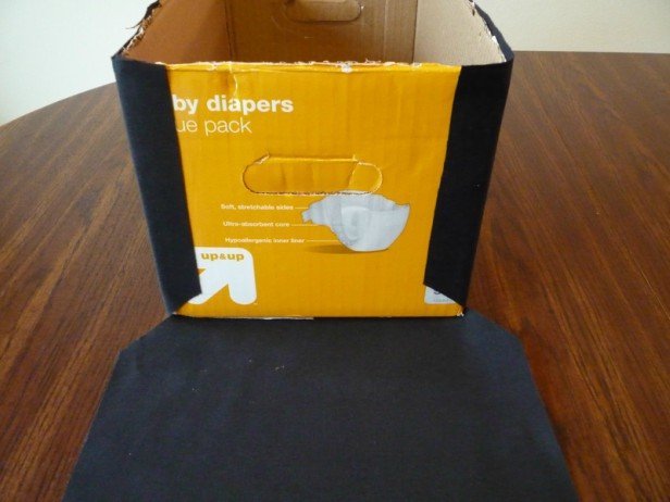 DIY Diaper Box Into Storage Bin Tutorial-Super Easy