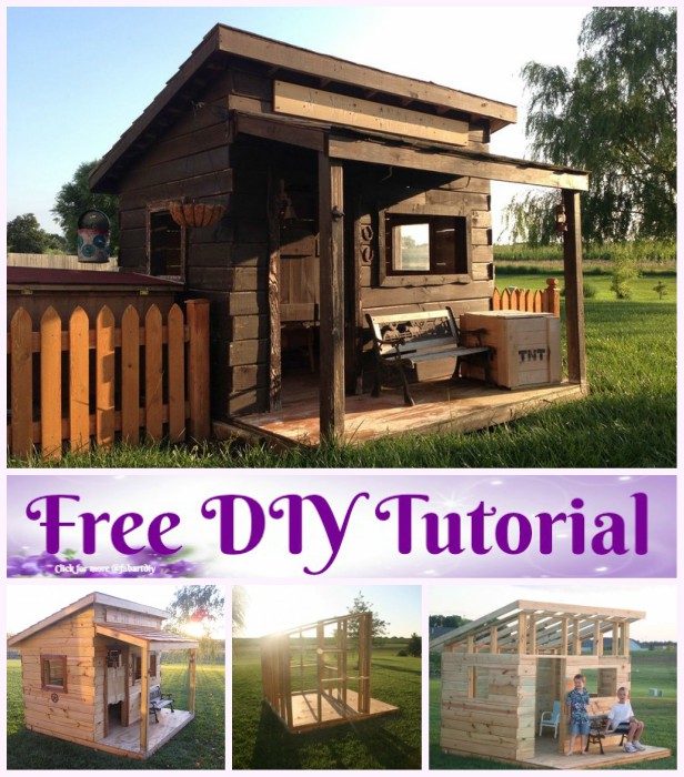 DIY Western Saloon Kids Fort Playhouse Tutorial