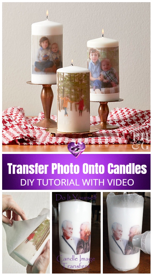 How to Transfer Photo Onto Candles DIY Tutorial