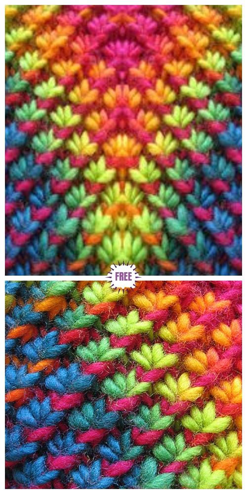 Knit Feeding Duck Feet Stitch Free Knitting Pattern