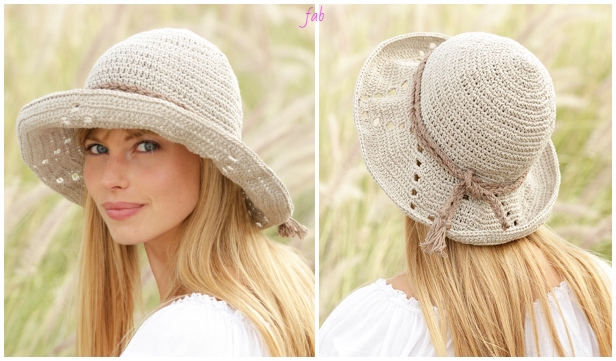 Crochet My Girl Women Summer Sun Hat Crochet Free Pattern