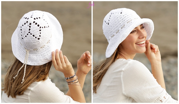 Crochet Women Sunny Smiles Summer Sun Hat Crochet Free Pattern