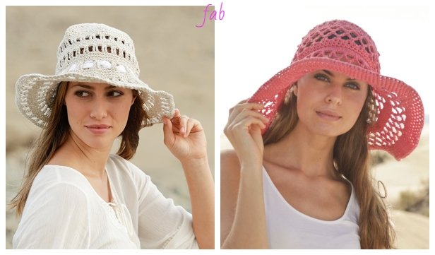 Crochet Women Lace Summer Sun Hat Crochet Free Patterns