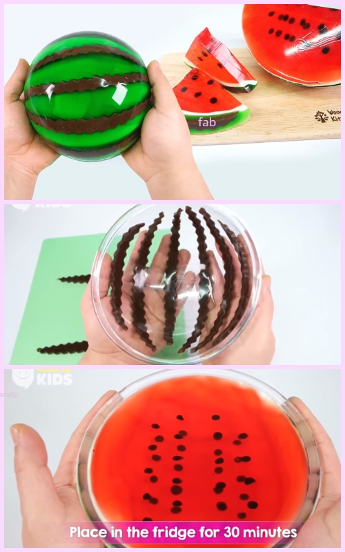 DIY Giant Jello Watermelon Tutorial for Kids