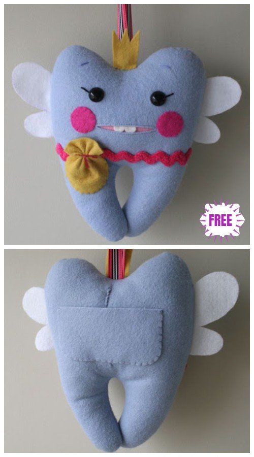 DIY Cute Tooth Fairy Pillow Sew Pattern & Tutorial
