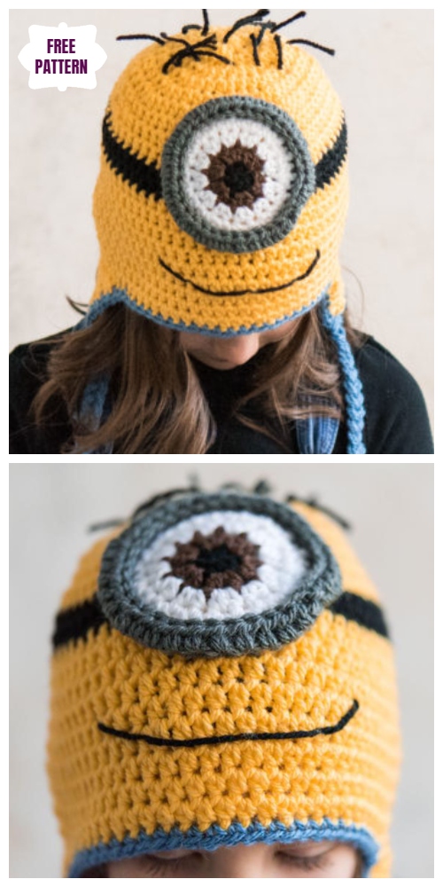 DIY Crochet Minion Hat free Crochet Patterns