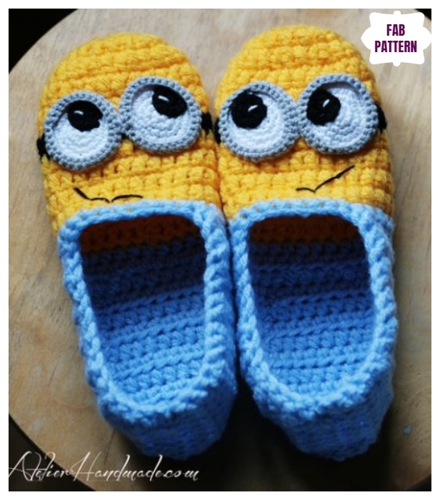 Crochet Minion Slippers Crochet Patterns