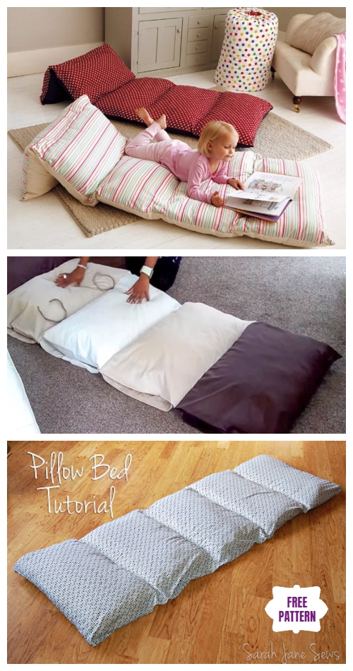 diy floor pillow bed