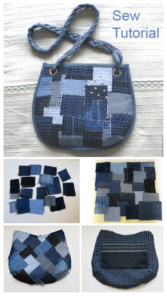 DIY Boro Denim Bag Tutorial 